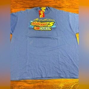 Vintage NASCAR Kelloggs #5 Mark Martin T-Shirt Men Size 2XL Blue Rare